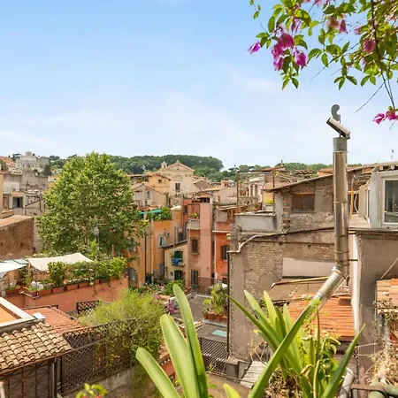Trilussa Stylish Penthouse Apartment Rome Exterior photo